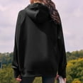 thumbnail image 6 of Xdegoge Womens Oversized Hoodies Drawstring Long Sleeve Casual Hoodie with Thumb Hole Raglan Solid Color Athletic Comfy Hooded Sweatshirts 2025 Winter Trendy Tops, 6 of 8