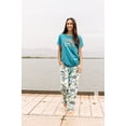 thumbnail image 5 of Lazy One Women's Pajama Set, Short Sleeves with Cute Prints, Relaxed Fit, No Wake Zone, 5 of 7