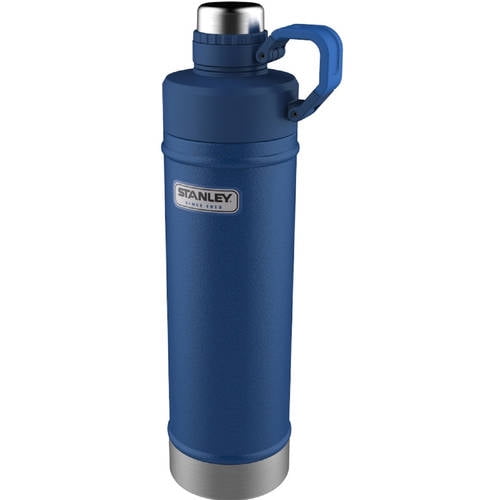 Stanley Classic 18 oz Vacuum Water Bottle, Hammertone Cobalt by Stanley