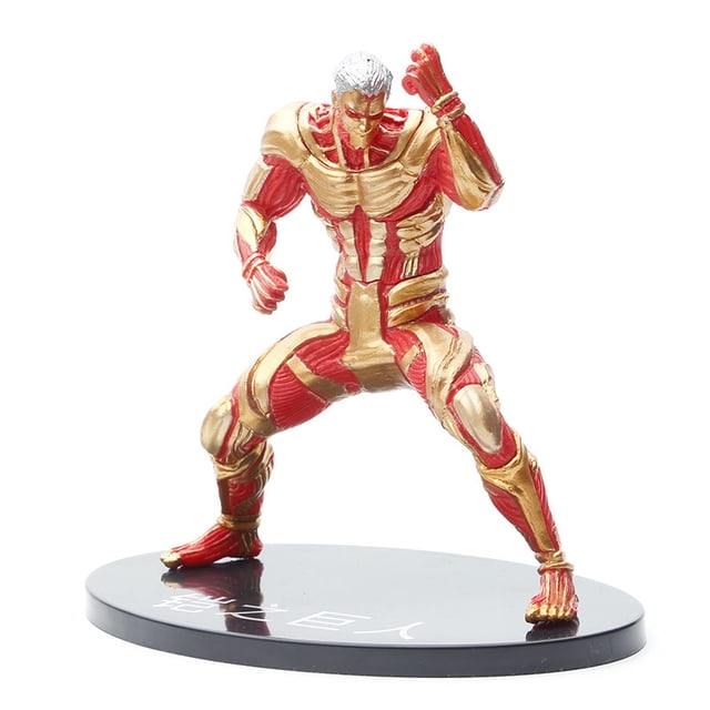 Figura de anime, modelo coleccionable, estatua de titanes blindados