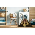 thumbnail image 2 of Ahgly Company Tapis d'Intérieur Lavables en Machine, Ronds de Nuit Transitionnel Rouge, Ronds de 5 Pi, 2 of 7