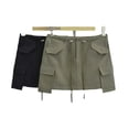 thumbnail image 6 of New Drawstring Black Green Slim Women's Skirt Feminine Sexy Women's Skirt Short Skirt-Green-M, 6 of 6