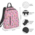 thumbnail image 2 of Disketp pink Holiday Joy Mochila Ligera e Impermeable, Mochila de Día Resistente para Viajes, Senderismo y Uso Diario para Hombre y Mujer, 2 of 7