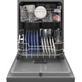 thumbnail image 3 of GE Front Control with Plastic Interior Dishwasher Sanitize Cycle & Dry Boost - GDF550PSRSS, 3 of 5