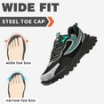thumbnail image 4 of Safety Shoes Men's Work Shoes Lightweight Breathable Steel Toe Shoes Summer Waterproof Sneaker 5.5-10.5, 4 of 7
