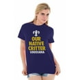 thumbnail image 3 of Louisiana Crawfish Fleur De Lis Funny Plus Size Crewneck Graphic Tee Shirt Brisco Brands 4X, 3 of 4