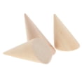 thumbnail image 4 of KLKCMS 9pcs Unpainted Cone Wedding Band Jewelry Display Stand Holder DIY Craft, 4 of 8