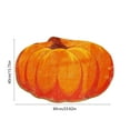 thumbnail image 3 of Halloween Pumpkin Rugs Pumpkin Shaped Floor Mat Thanksgiving Day Mat Halloween Decorative For Living Bedroom Kitchen Decoration Bath, 3 of 6