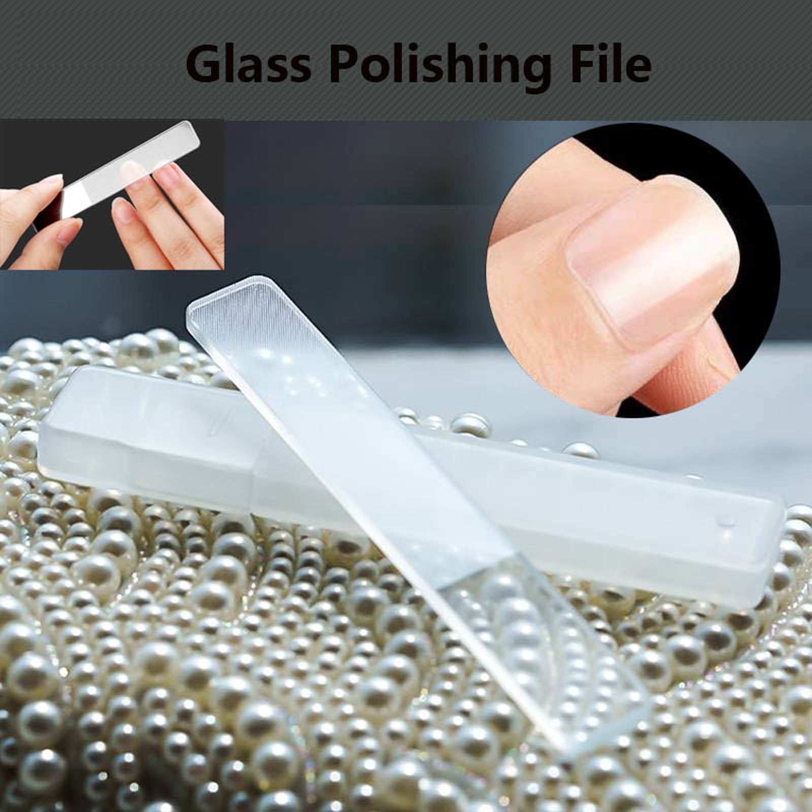 Cara Lady NanoPolishing File Glass Nail File Strip Crystal Nail File