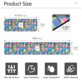 thumbnail image 3 of Yayeee Faucet Mat for Kitchen Sink 14.7" Diatomite Long Splash Guard Pad, Colorful Geometric Pattern, 3 of 7