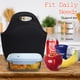thumbnail image 2 of Bolsas de almuerzo de neopreno con aislamiento térmico, bolsa de almuerzo reutilizable, lavable, bolsa de picnic de neopreno para mujeres y hombres, 2 of 5