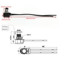 thumbnail image 2 of 5pc Normally Open Momentary Self-resetting Push Button Reset Switch w/Wire Black, 2 of 9
