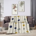 thumbnail image 1 of ZNDUO Abstract Circles Lines Pattern Throw Blanket, Lightweight Cozy Soft Throw Blanket for Couch, 40"x30" Throw Blankets for Bed, 1 of 8