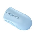 thumbnail image 2 of Wireless Mouse 2.4G Bluetooth-compatible USB Silence Mouses Anti-skid Connection Optical Gaming Mice for PC Notebook Office Charge 2.4G Blue, 2 of 8