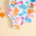 thumbnail image 6 of 0-5T Baby Girl One Piece Swimsuit Infant Girl Elegant Sunsuit Ruffled Swimwear Ruffle Bathing Suits - Dinosaur, 6 of 7