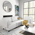 thumbnail image 4 of Mainstays 4-Piece Modular Sectional Sofa with Ottoman, Light Gray, 4 of 8
