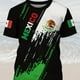 thumbnail image 4 of Camiseta con estampado de águila para hombre: cómoda, moderna y duradera, camiseta informal para todas las estaciones, diseño de moda, ropa de hombre de gran tamaño con la bandera de México, 4 of 5