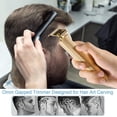 thumbnail image 3 of Cortapelos profesional para hombres, Kit de corte de pelo eléctrico, recortadora de pelo, resistente al agua, recargable, corte cerrado, recortadora de cuchillas en T, USB, 3 of 5