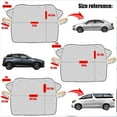 thumbnail image 6 of 4-Layer Magnetic Windshield Cover for Car, Universal Windshield Cover for Ice and Snow, Windshield Frost Protector Cover with Side Window and Rearview Mirror Protector, 6 of 6