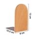 thumbnail image 5 of 2 piezas de sujetalibros de madera simples, estanterías engrosadas, sujetalibros, madera maciza para estudiantes, cabeza redonda/cabeza cuadrada, 5 of 8