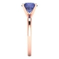 thumbnail image 3 of Clara Pucci 14K Rose Gold 2ct Tanzanite Solitaire Ring for Women, 3 of 8