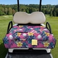 thumbnail image 2 of Uorisanigo Golf Cart Seat Covers - Dustproof Hawaiian Golf Ball Golf Cart Seat Blanket Towel with Storage Pockets, Suitable for EZGO, Club Car & More 2-Seat Carts, 51.18"x 30.31", 2 of 7