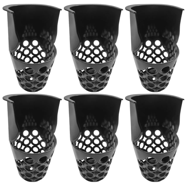 6 PCS Billiard Table Pockets, PP Plastic Billiard Web Mesh Pocket, Pool Table Pockets, Black Billiard Net Bag Replacement for Most Standard Billiard and Pool Tables, 5.1 x 6.5 Inches, Easy to Install