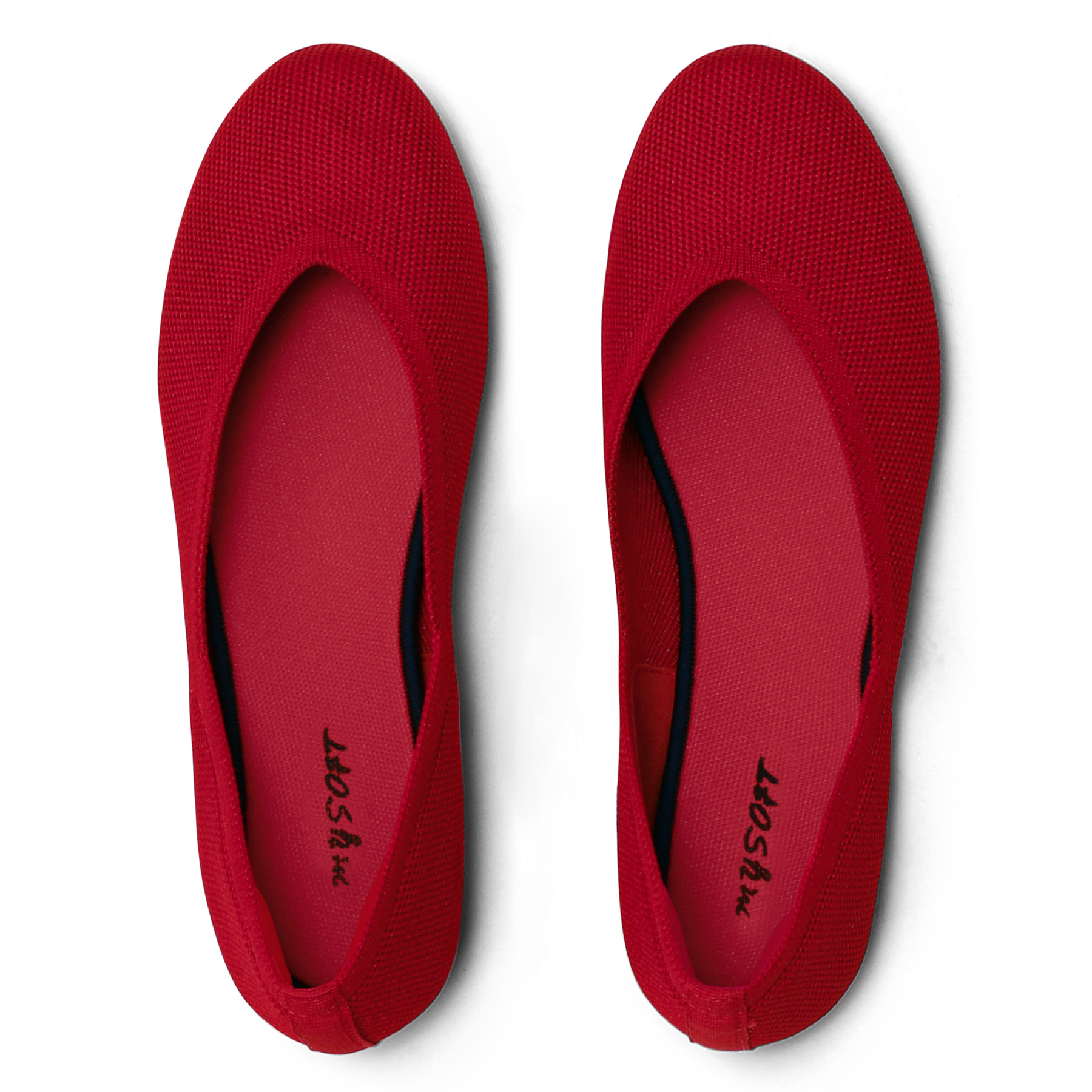 Rexoro Women's Round Toe Breathable Knit Ballet Flats photo 1