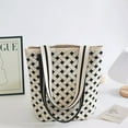 thumbnail image 1 of Nvzi Bolso de hombro tejido, bolso de mano tejido y bolso de cosméticos, bolsos de mano tejidos elegantes para playa de verano 7,87 x 0,78 x 11,81 pulgadas - Estilo D, 1 of 5