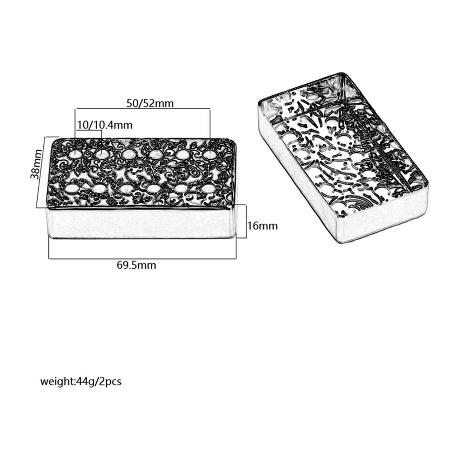 Rushawy 2 Pieces Electric Guitar Pickup Cover Humbucker Cover Supplies Kits for A