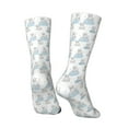 thumbnail image 3 of Goofa Playful Polar Bear Pals Printed Men's Crew Socks, Soft Durable Breathable Moisture-Wicking with Odor Control Cotton socks, 3 of 9