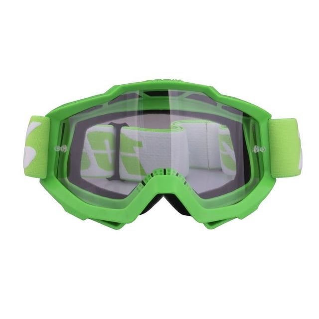 Motorcycle Goggles Riding Off-road Goggles Riding Glasses Outdoor Sports Eyeglasses Sand-proof Windproof Glasses Green transparent