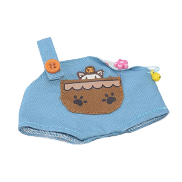 Ropa de muñeca, vestido de muñeca de moda, monos de muñeca adorables, cómodos y suaves, ropa de muñeca para decoración de disfraz de muñeca colgante Azul