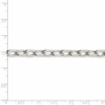 thumbnail image 3 of Auriga Fine Jewelry 925 Sterling Silver 6.5 mm Diamond-cut Long Link Cable Chain Necklace for Men 26", 3 of 7