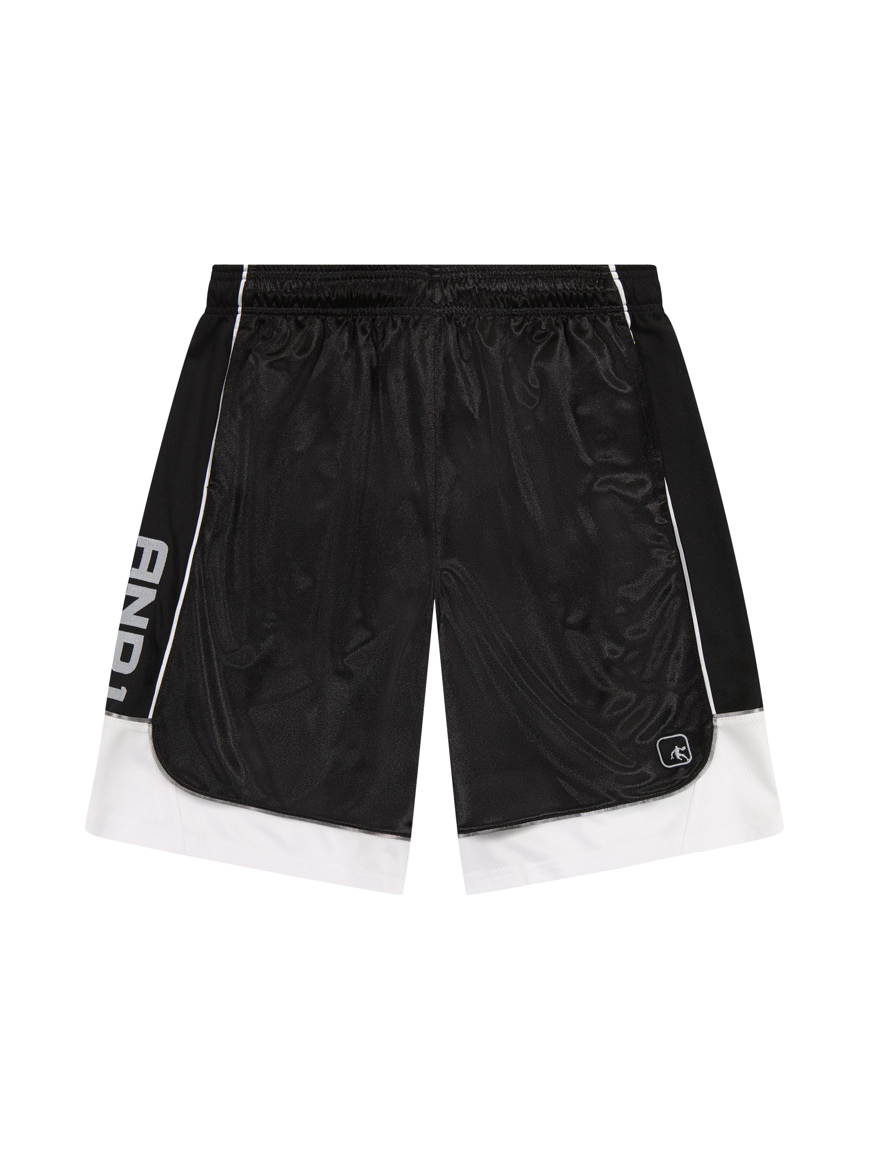 AND1 Men and Big Men's All Court Colorblock 11" Shorts, up to Size 3XL