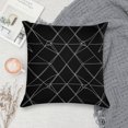 thumbnail image 5 of Black Modern Art Geometric Pillow Covers,Black Modern Art Geometric Throw Pillow Covers 18"×18" ,Living Room Sofa Couch Pillow Covers,Decorative Pillow Covers, 5 of 7