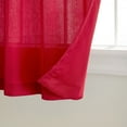 thumbnail image 2 of TOWN & COUNTRY BASICS Cabana Solid Heavyweight Indoor Outdoor Curtains, Light Filtering Opacity with Grommet Top, Water Repellent, 2-Pack Set, 54"x84", Radiant Red, 2 of 10