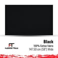 thumbnail image 3 of FT Fashion Track 58-Inch Cotton Fabric, 5 Yard, Black, 3 of 5