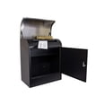 thumbnail image 3 of Selma locking mail & parcel box, black with stainless steel, 3 of 3