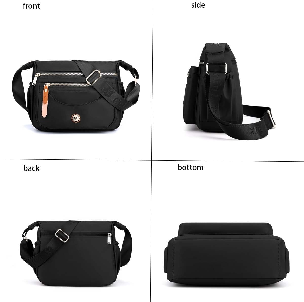 Crossbody Bags for Women Multi-Pockets Shoulder Bag Purses Waterproof Travel Satchel