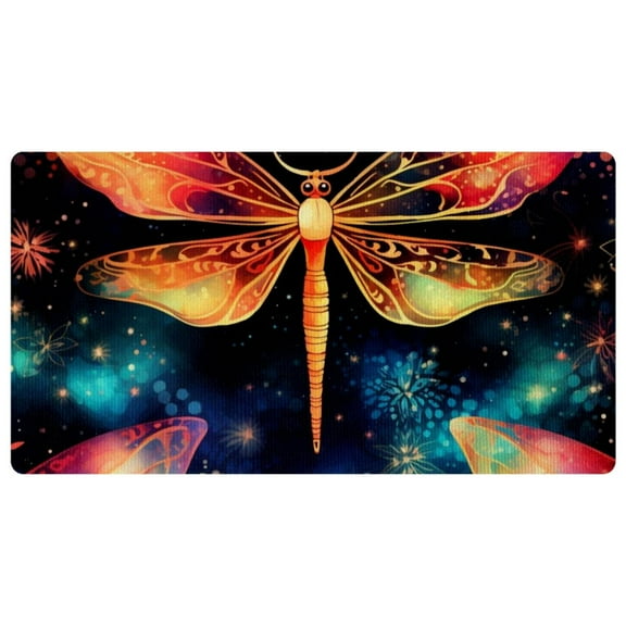 Kitchen Anti Fatigue Mat Non Skid Kitchen Floor Mat Vintage Comfort Standing Desk Office Farmhouse Runner Mat for Laundry, Firefly