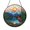 Acrylic 3.5 Inch, variant on Red Heron Lake Forest Stained Glass Style Round Suncatcher – Window Art