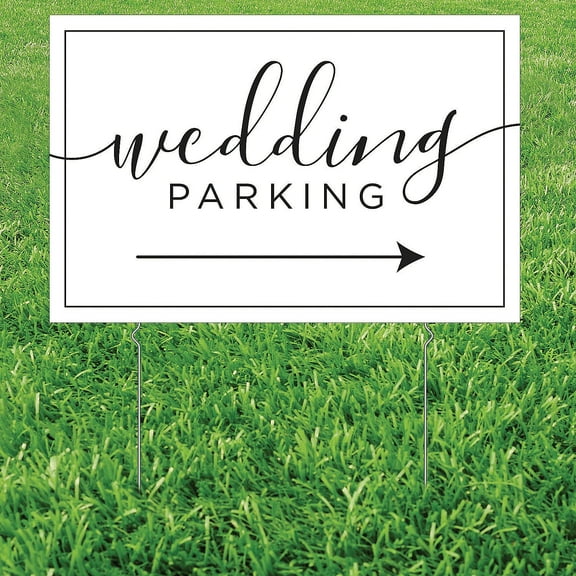Wedding Parking Yard Sign, Party Decor, Wedding, 1 Pieces