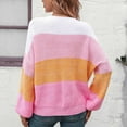 thumbnail image 4 of Lilgiuy Cozy Sweaters for Women Fashion Casual Color Long Sleeve Round-Neck Pullover Sweater for Beach Hawaiian, 4 of 5