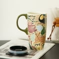 thumbnail image 4 of Tall Ceramic Mugs 17 oz. Coffee Cups Sealed Lid Mug with Color Box Animal, 4 of 6
