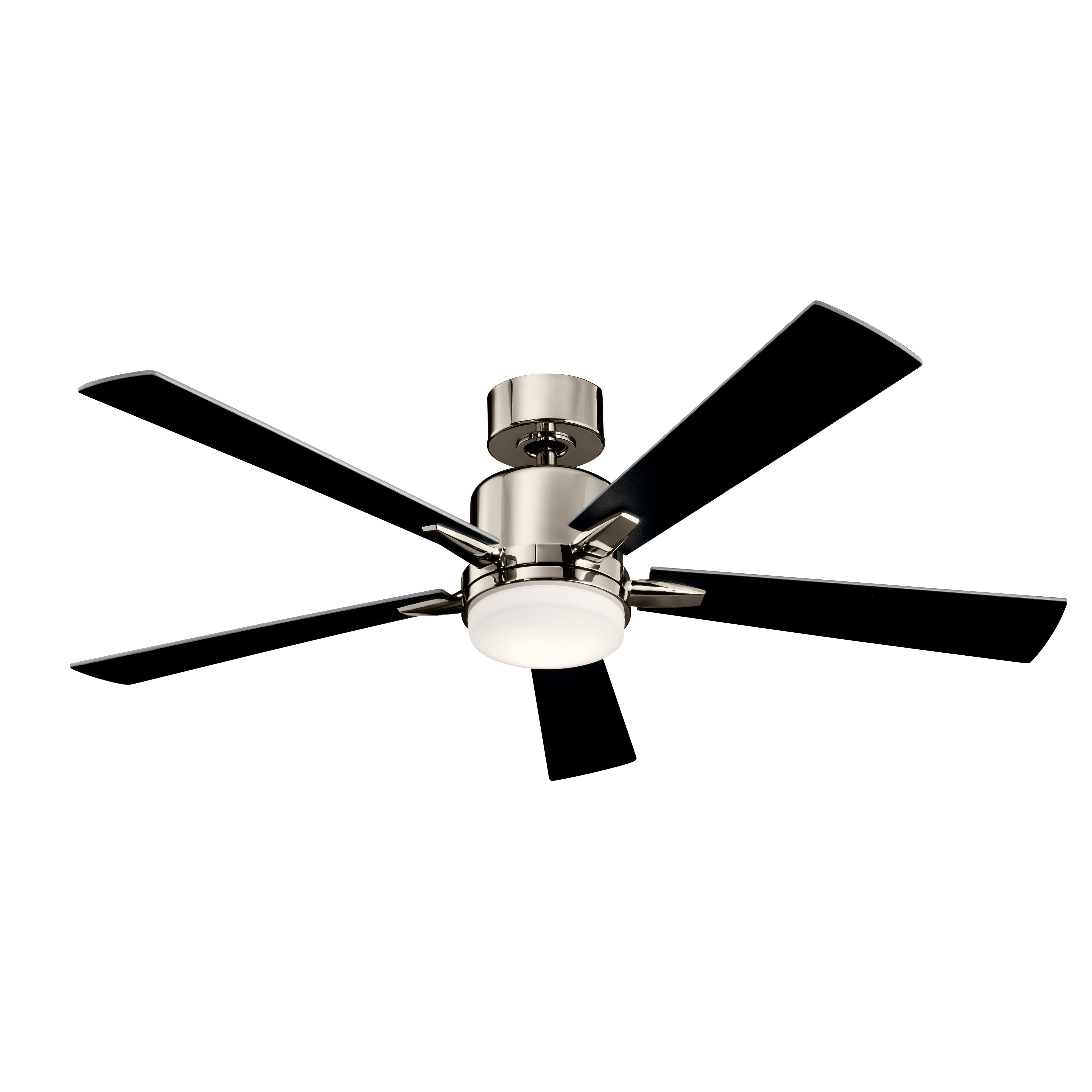 Kichler Lucian 52" Polished Nickel Integrated LED Ceiling Fan with Wall Control and Reversible Blades