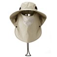 thumbnail image 2 of Mujeres Hombres deportes al aire libre Protector solar máscara facial pesca senderismo entrenamiento transpirable cubo gorra ajustable Boonie sombrero para el sol Hugtrwg Para estrenar, 2 of 9