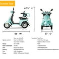 thumbnail image 3 of Xmatch Heavy Duty Medical Electric Mobility Scooter 4-Wheel 3 Speed with Rear Lockbox Adjustable Seat & Universal Adjustment Backrest, 3 of 12