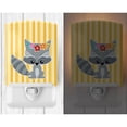 thumbnail image 2 of Caroline's Treasures BB6791CNL Raccoon Ceramic Night Light, 6x4x3", multicolor, 2 of 2