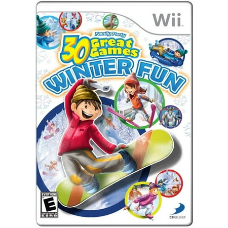 Family Party Winter Fun - Nintendo Wii, All time favorite winter sports includes snowboarding, skiing, skating and hockey By D3 Publisher Ship from (Best Wii Games Of All Time)